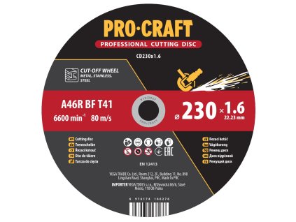 Řezný kotouč Procraft CD230x1.6 | CD230x1.6