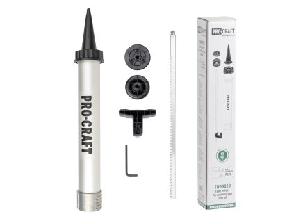 ALU trubicový zásobník 600ml pro měkké tuby Procraft TH60020 pro aku pistole na tmel PC20bb | TH60020