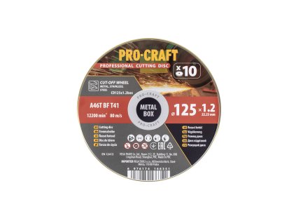 Sada řezných kotoučů Procraft CD125x1.2b | CD125x1.2b