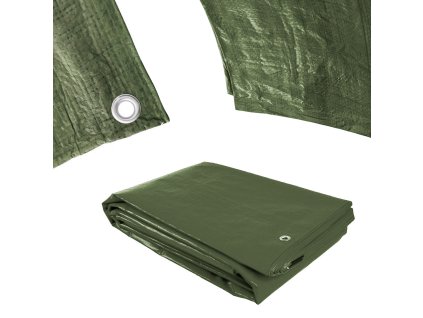 Plachta Procraft GT4x5 120g/m2 nepromokavá s oky 4x5 m zelená | GT4x5