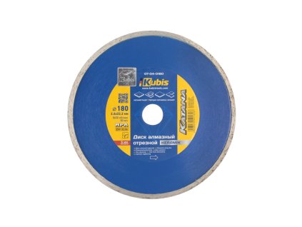 Kotouč diamantový řezný KERAMIK 180*22.2 mm, 2.4*5 mm, KATANA | 07-04-0180
