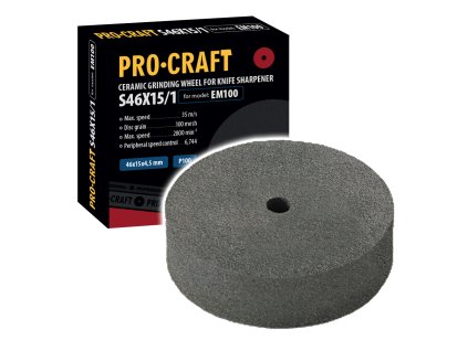 Brusný kotouč pro brousku na nože Procraft S46X15/1 /EM100 | S46X15/1