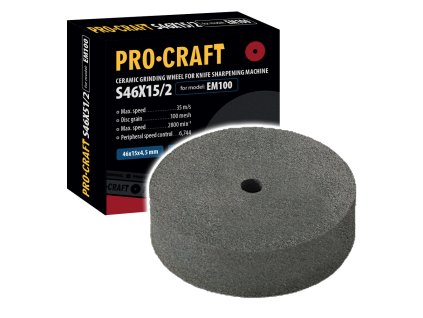 Brusný kotouč pro brousku na nože Procraft S46X15/2 /EM100 | S46X15/2