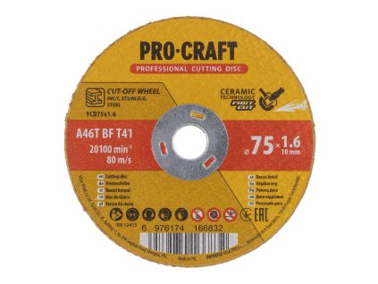 Keramický řezný kotouč Procraft YCD75x1.6 | YCD75x1.6