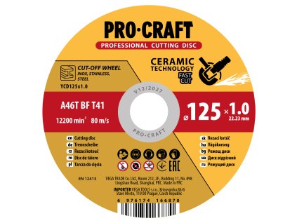 Keramický řezný kotouč Procraft YСD115x1.2 | YCD115x1.2