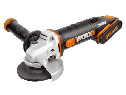 WX800 - Aku úhlová bruska 20V 115mm 2x2Ah - Powershare