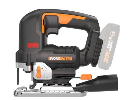 WX542.9 - Aku přímočará pila 20V NITRO - bez akumulátoru - Powershare
