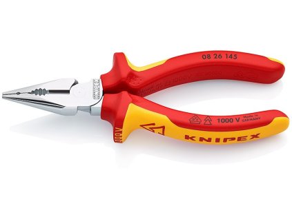 Kombinované úzké ploché kleště chromované 145 mm - 0826145