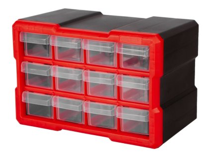 Plastový organizér, 12 boxů - MW7012