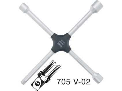 Křížový klíč 705V-02 Hazet