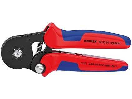 Samonastavitelné kleště pro lisování kabelových koncovek brunýrované 180 mm - 975314