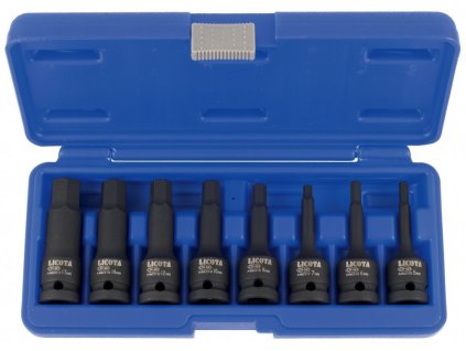 Sada vnějších nástrčných klíčů HEX 1/2", 8 ks - Liasa40001