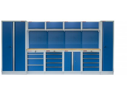 Kvalitní PROFI BLUE dílenský nábytek 4235 x 495 x 2000 mm - MTGS1300AD Blue