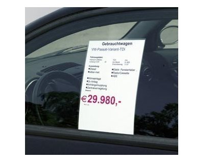 Plexi držák A4 na okénko - 714001040