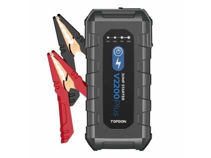 Startovací zdroj a tester baterií 2v1 TOPDON V2200Plus, 16 000 mAh