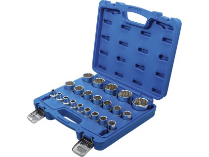 Nástrčné klíče, dvanáctihranné, 1/2", 8 - 36 mm, 21 ks - B2267