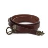 Kožený opasek Isolda - Barva: hnědá (Barva Hnědá)