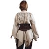Středověké šaty Merida - béžová barva - Velikost: S/M (Velikost S/M)