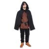 Plášť Hobit černý - Velikost: M (Velikost M)