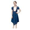 divci lnene saty astrid modre 69c3a5828ac72