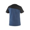 Tričko CXS OLSEN, krátký rukáv, ocelově modro-černé (Velikost S)