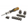 Ráčnový šroubovák s bity 34 ks - HT250534