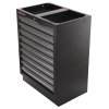Celokovová dílenská skříňka PROFI, 9 zásuvek, 680 x 458 x 910 mm - TGC1309