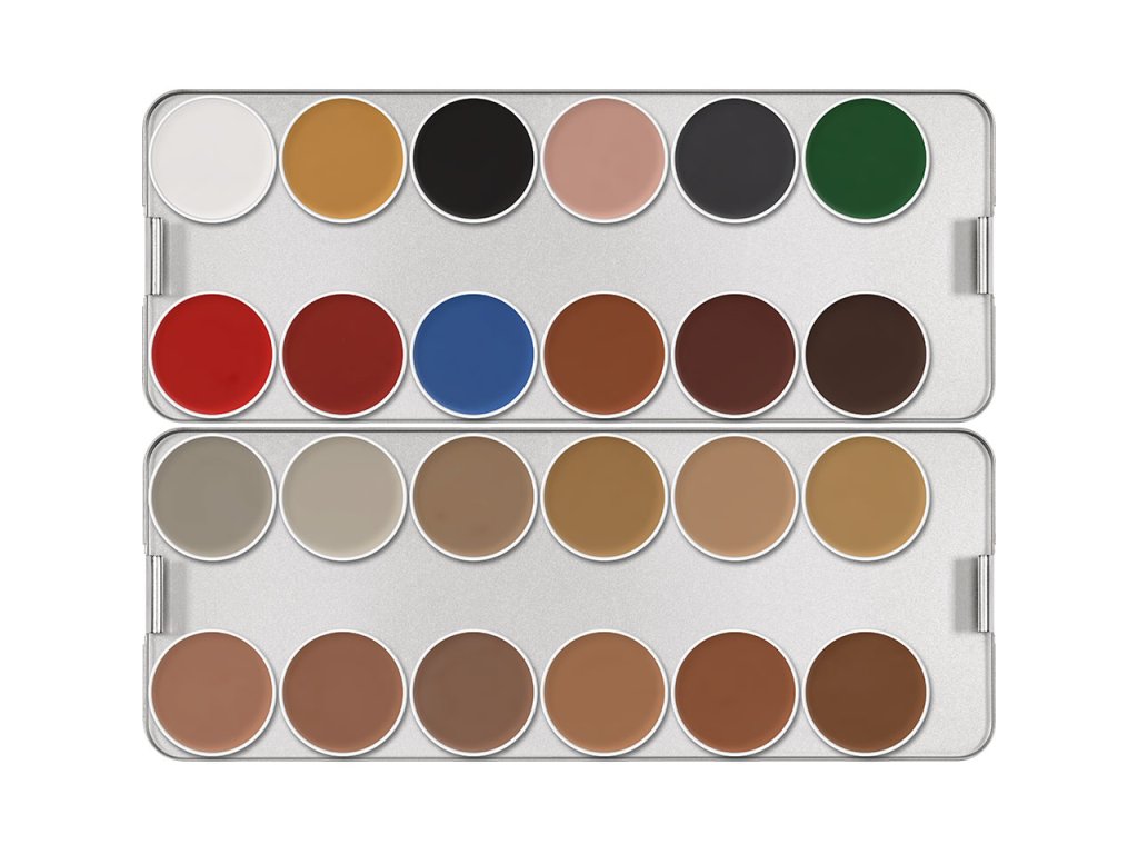 Aquacolor Palette 24 farieb (Farba Kryolan K)