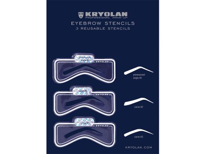 Eyebrow Stencils (Farba Kryolan #1)