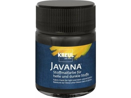 Farba na svetlý a tmavý textil Javana Kreul 50 ml – Black Farbric color