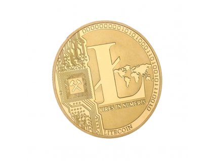 KL036 Mince Litecoin (zlatá)