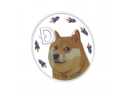 KL078 Mince Dogecoin (stříbrná)