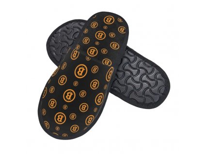 Pantofle Bitcoin (černo-oranžové)