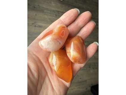 Karneol tromlovaný XL, 1 ks