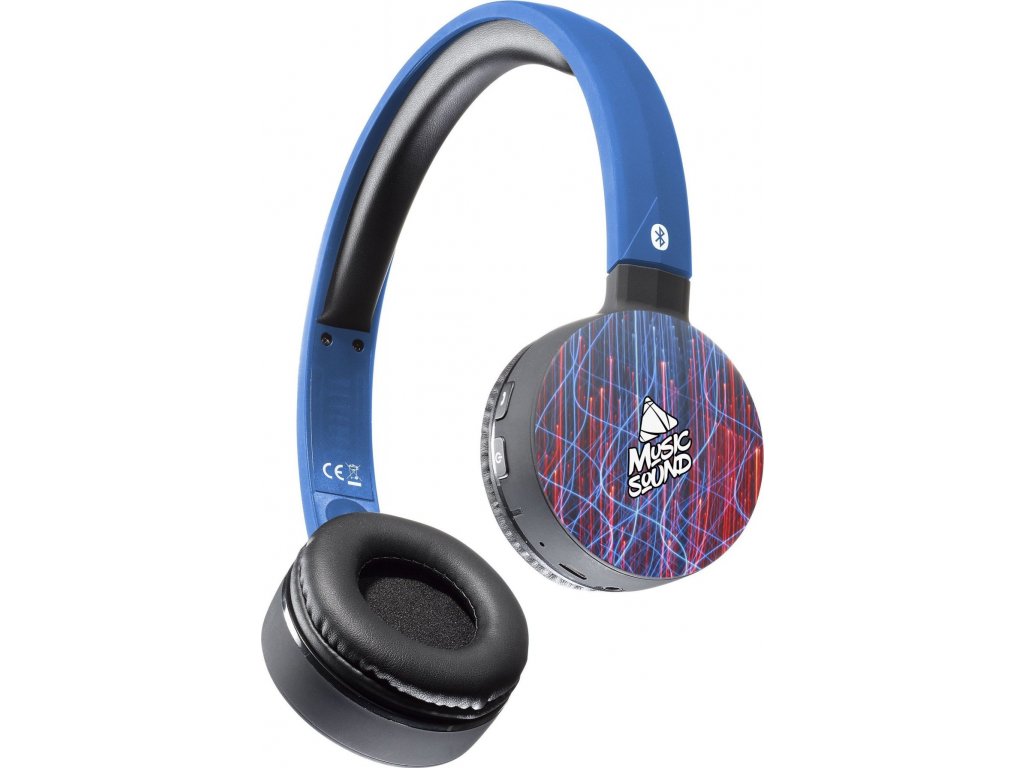 Bluetooth sluchátka MUSIC SOUND s hlavovým mostem a mikrofonem