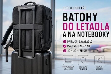 Jak vybrat batoh do letadla? Ideální příruční zavazadlo pro Ryanair, Wizz Air i notebook