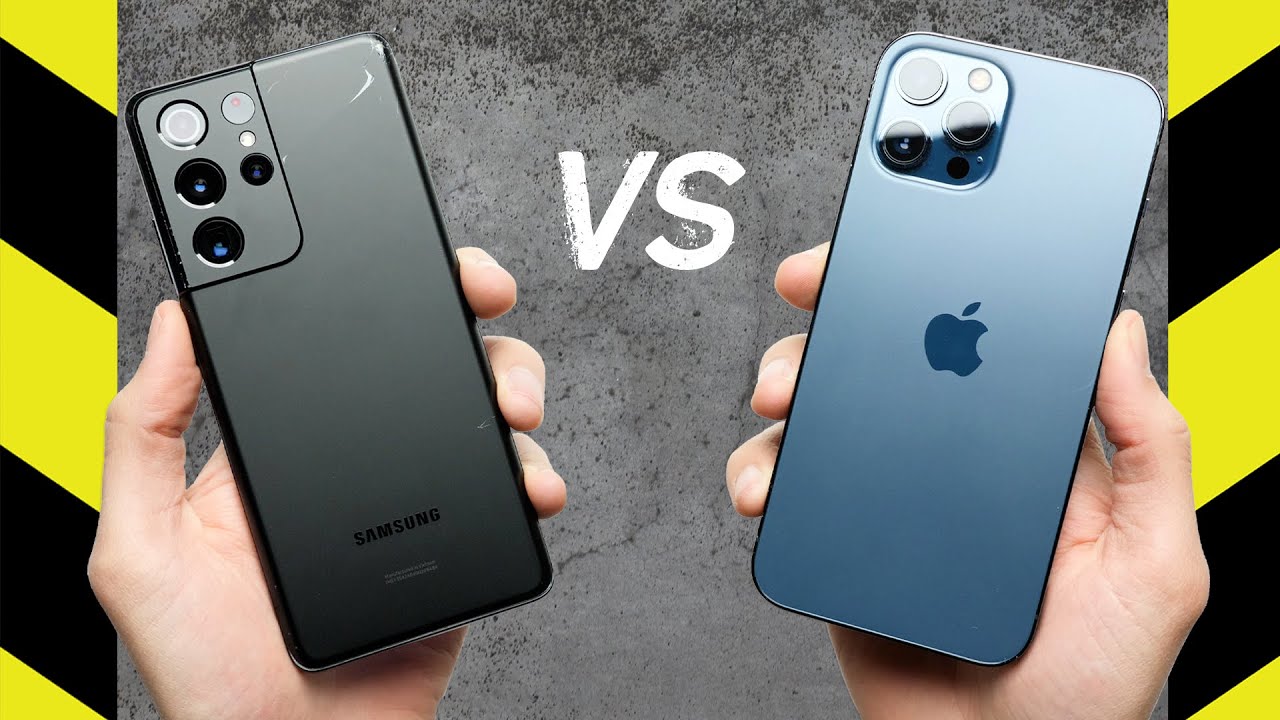 Test odolnosti: Samsung Galaxy S21 Ultra vs. Apple iPhone 12 Pro max