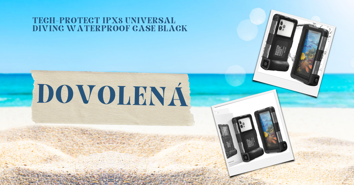 Tech-Protect IPX8 Universal Diving Waterproof Case: Pouzdro do vody na telefon pro všechny dobrodruhy