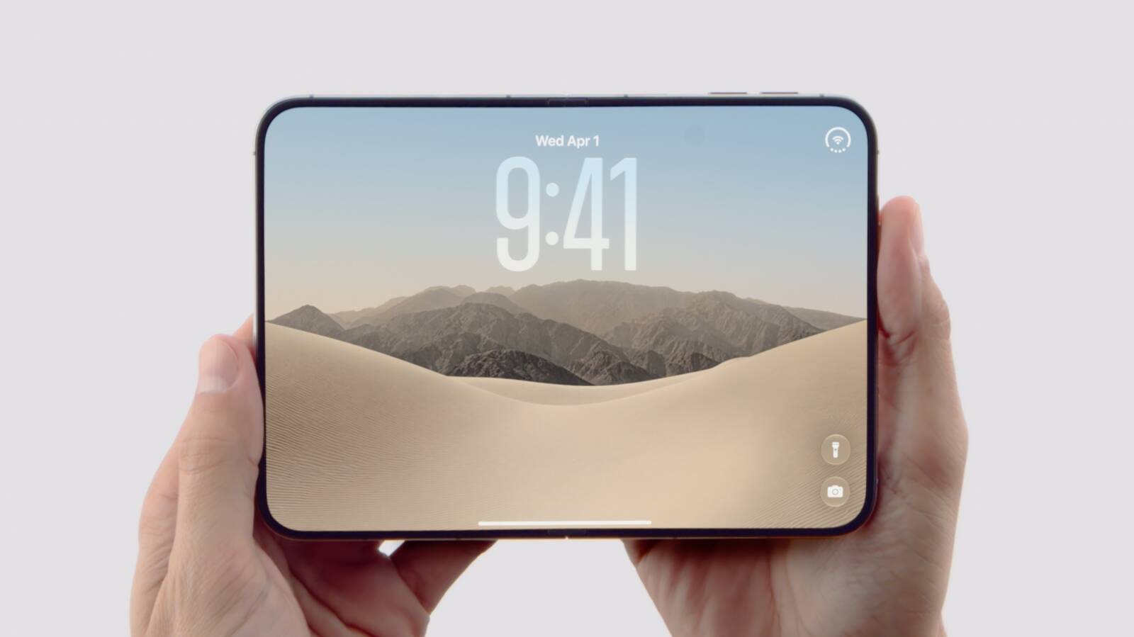 iPhone Duo – velký rozevřený displej a multitasking