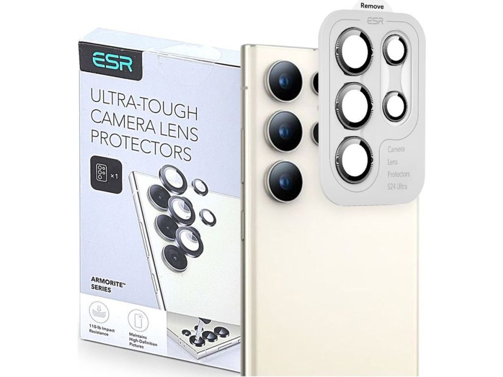 Ochranné sklo na čočku fotoaparátu ESR ARMORITE CAMERA PROTECTOR GALAXY S25 ULTRA BLACK