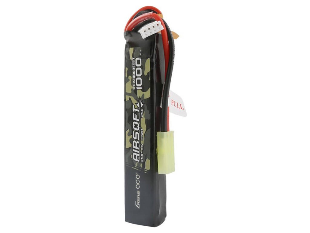 Gens ace 25C 1000mAh 3S1P 11.1V Airsoft Gun Lipo baterie s mini Tamiya konektorem