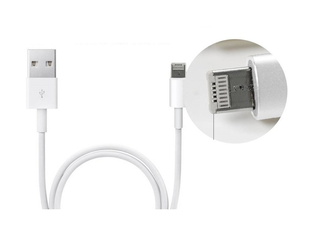 USB kabel Clearo 2v1 s konektorem Lightning + Micro USB pro Apple iPhone - 1m