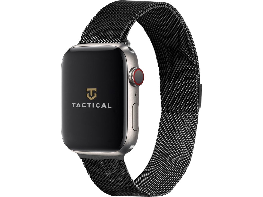 Tactical 333 Loop Magnetický Kovový Remienok pre iWatch 1/2/3 38mm Black (EU Blister)