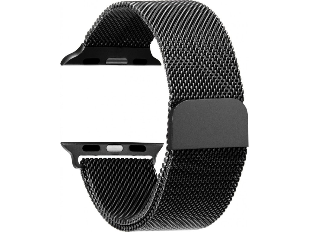 Tactical 339 Loop Magnetický Kovový Remienok pre iWatch 1/2/3 42mm Black (EU Blister)