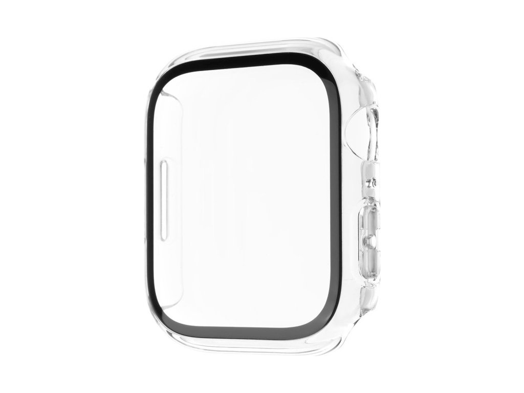 Ochranné púzdro FIXED Pure s temperovaným sklom pre Apple Watch 44mm, číre
