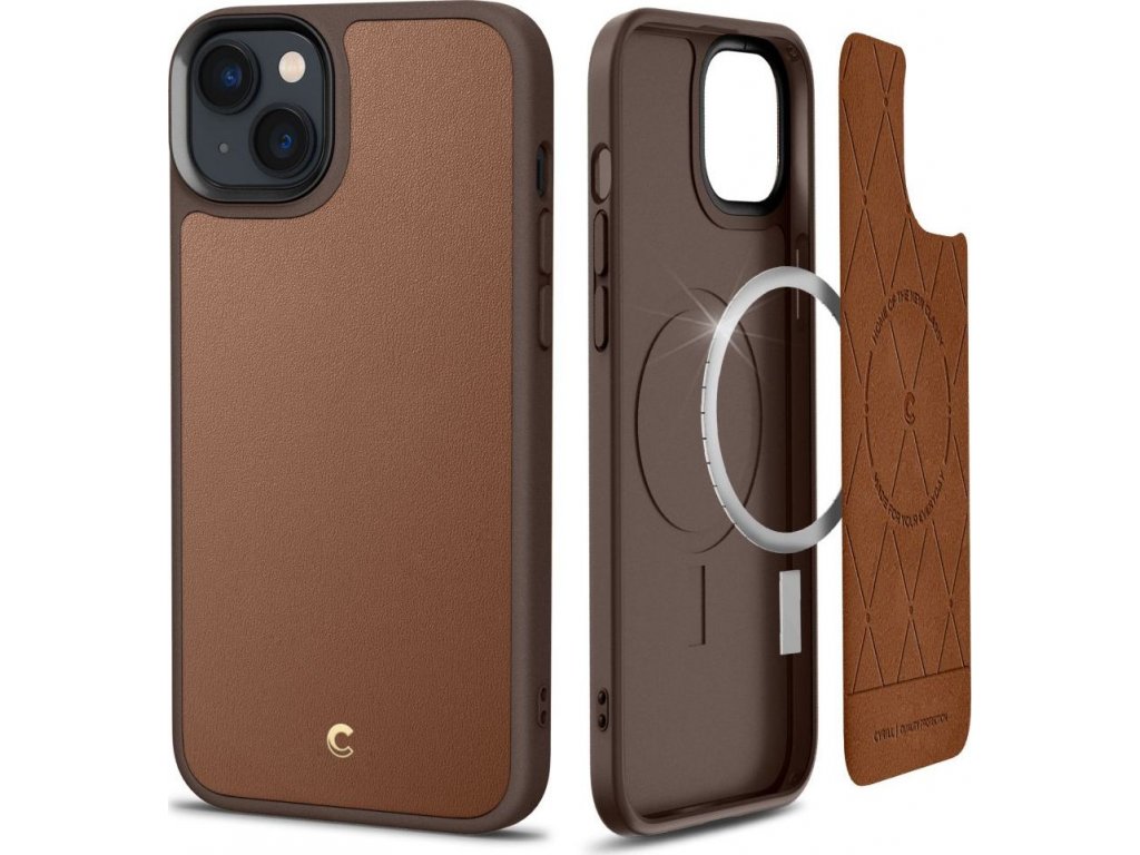 SPIGEN CYRILL KAJUK MAG MAGSAFE IPHONE 14 PLUS SADDLE BROWN - Kryteo.cz