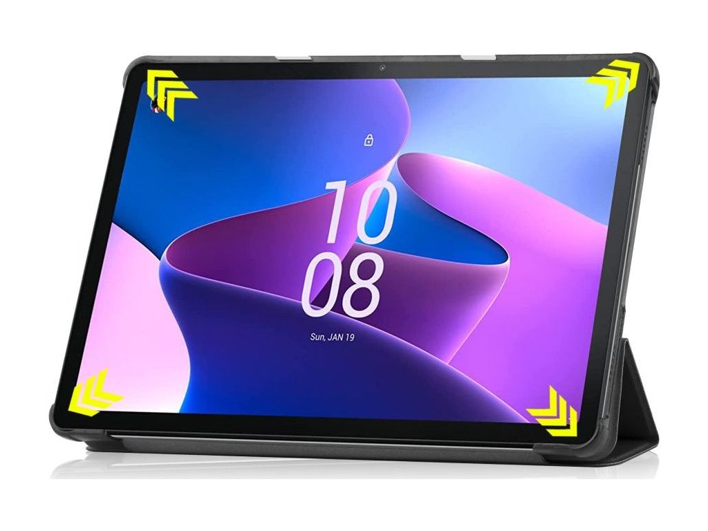 Custodia Lenovo M8 4a Gen Custodia In Pelle Sintetica Per Lenovo Tab M10 3a Generazione / M8 / M9 - Supporto Flessibile E Protettivo Tavolino Marmo - Foto 6