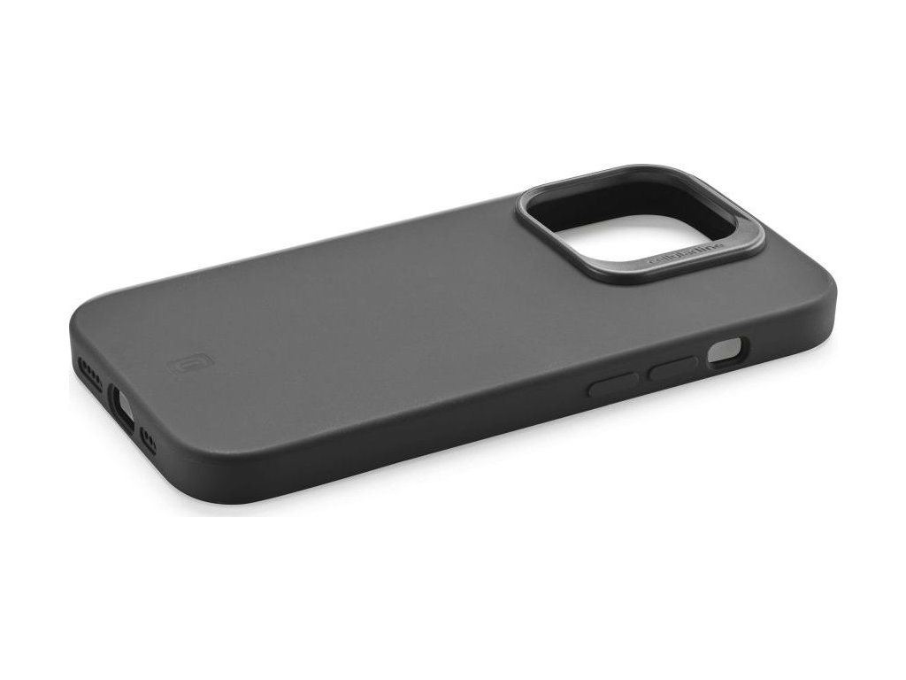Ochranný silikónový kryt Cellularline Sensation Plus pre Apple iPhone 15 Pro Max, čierny