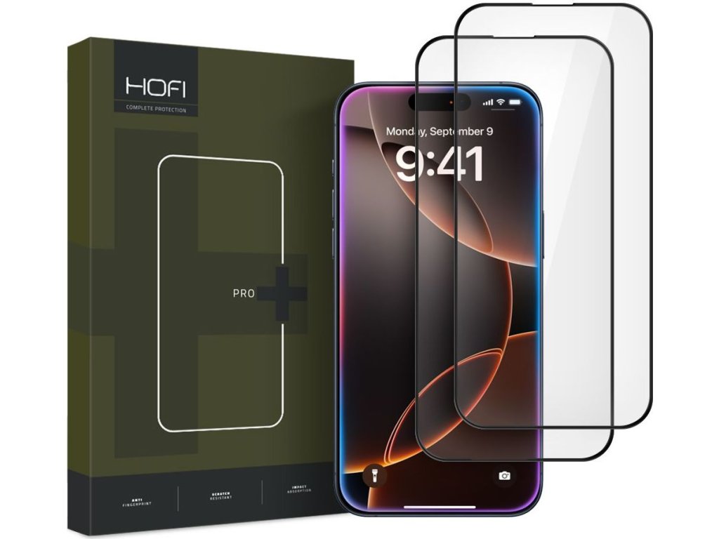 Tvrdené sklo HOFI GLASS PRO+ 2-PACK IPHONE 16 PRO BLACK