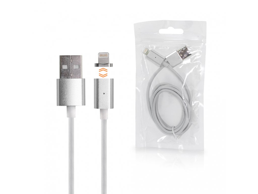 MAGNETIC LIGHTNING USB CABLE SILVER